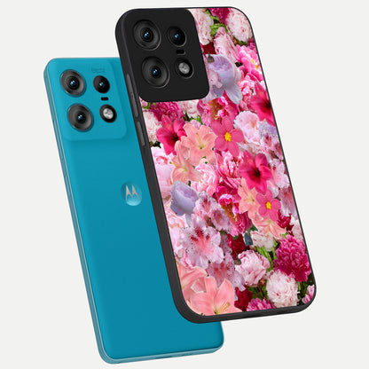  Bloom Crush Fantasy phone case For Moto Edge50 Pro showing premium glass back cover with detailed artwork