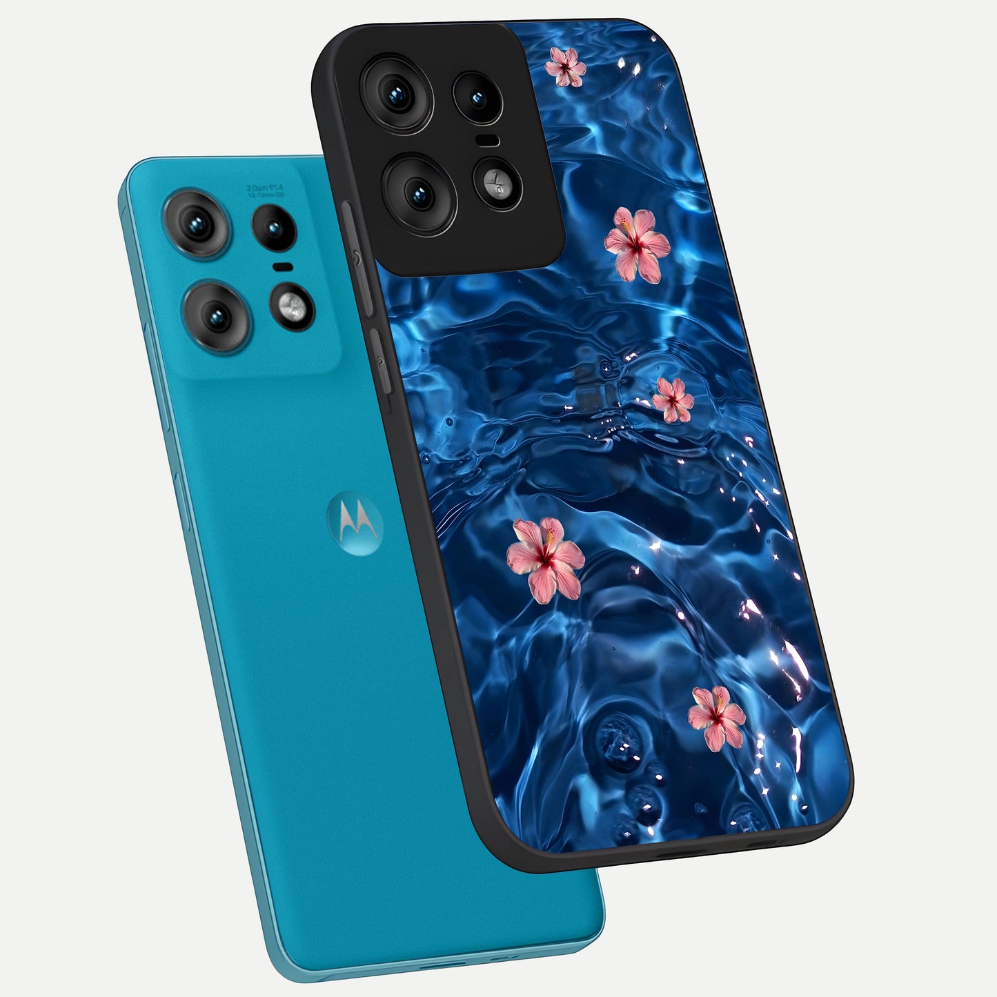  Bloom Thread Art phone case For Moto Edge50 Pro showing premium glass back cover with detailed artwork