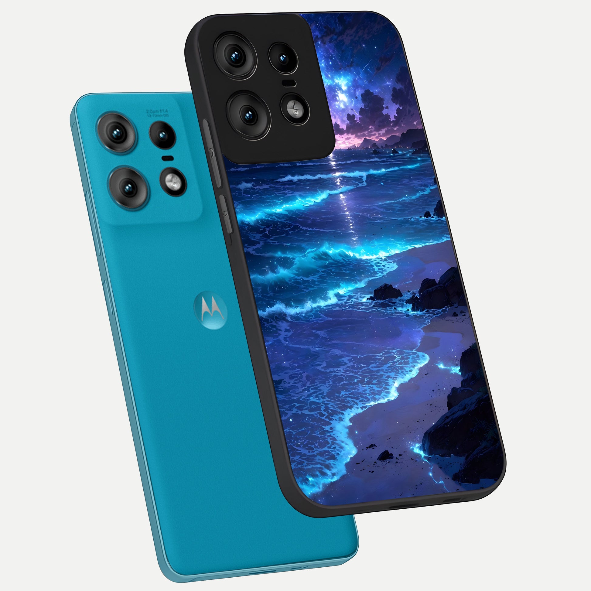  Classic Damn Look phone case For Moto Edge50 Pro showing premium glass back cover with detailed artwork