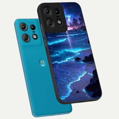  Classic Damn Look phone case For Moto Edge50 Pro showing premium glass back cover with detailed artwork