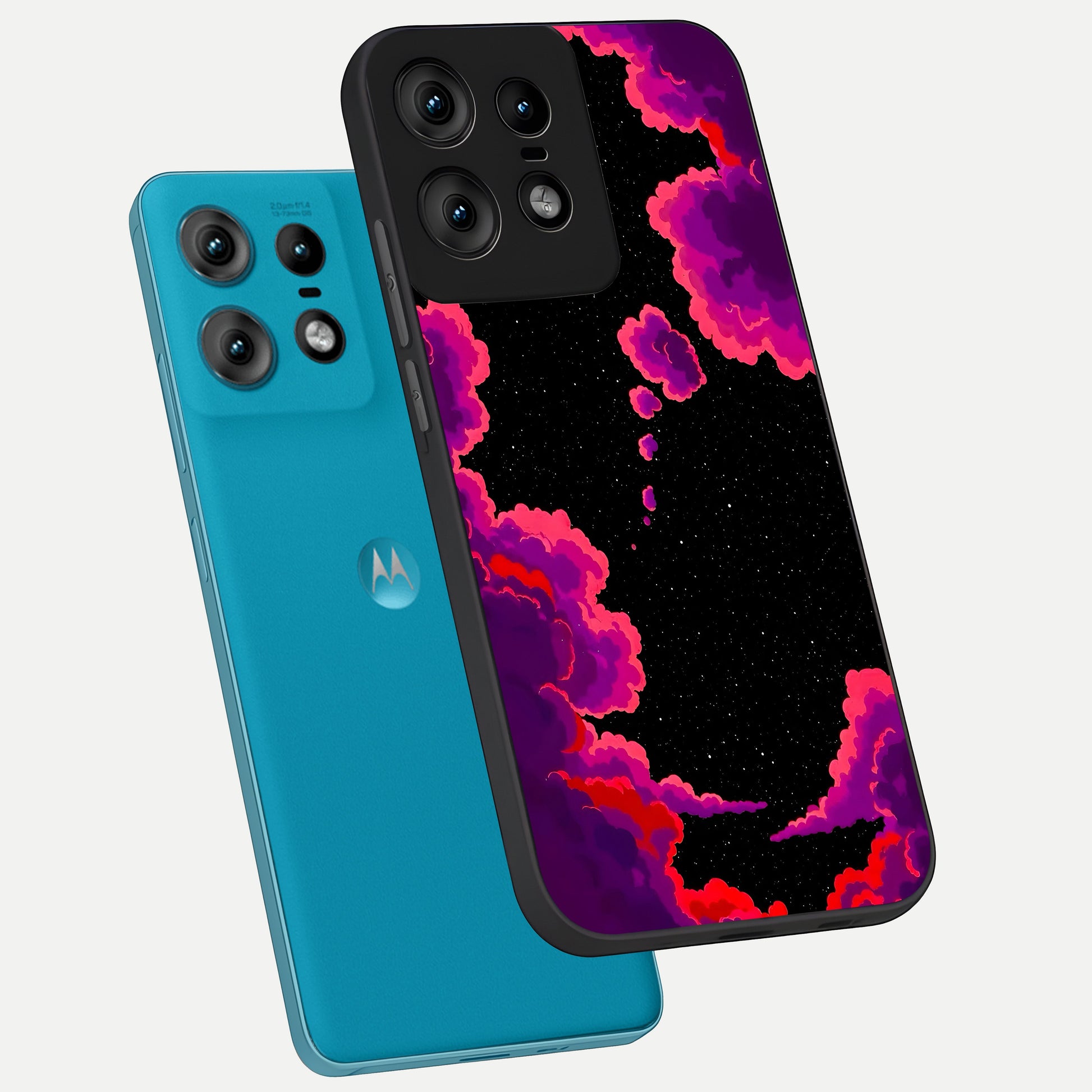  Galaxy Dream Frame phone case For Moto Edge50 Pro showing premium glass back cover with detailed artwork