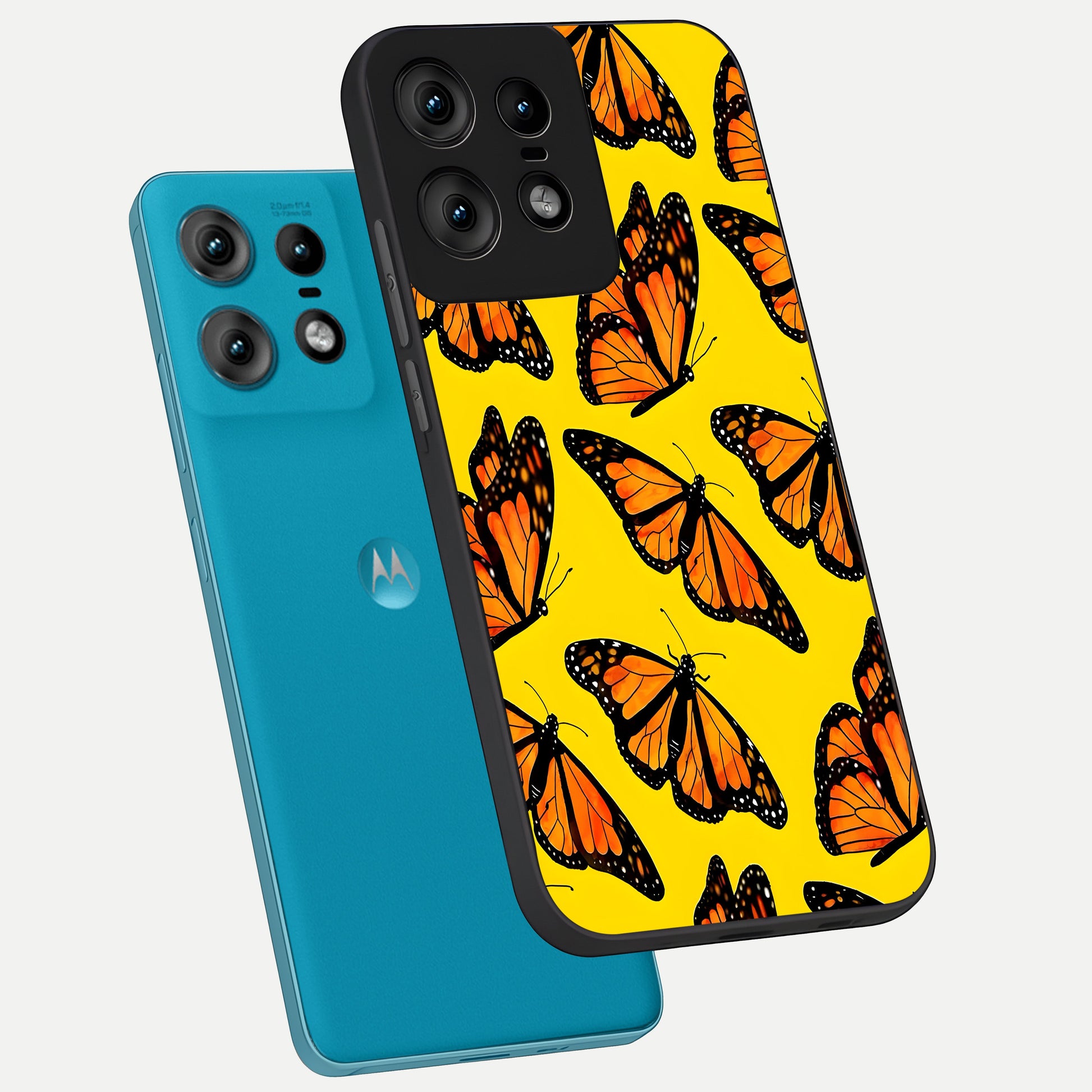  Golden Wing Flight phone case For Moto Edge50 Pro showing premium glass back cover with detailed artwork