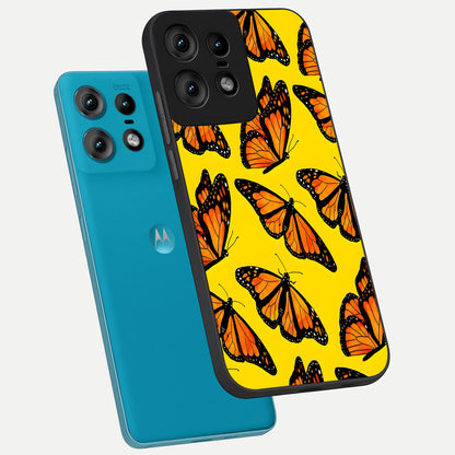  Golden Wing Flight phone case For Moto Edge50 Pro showing premium glass back cover with detailed artwork