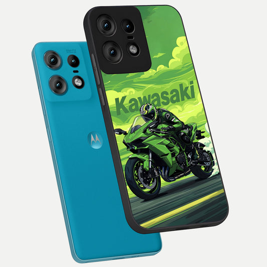  Greenery Sky phone case For Moto Edge50 Pro showing premium glass back cover with detailed artwork