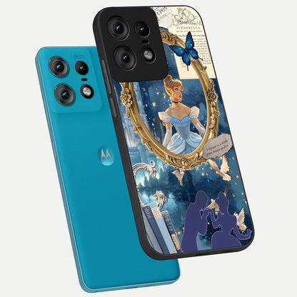  Midnight Queen phone case For Moto Edge50 Pro showing premium glass back cover with detailed artwork