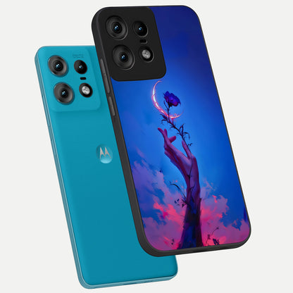  Mystic Hand phone case For Moto Edge50 Pro showing premium glass back cover with detailed artwork