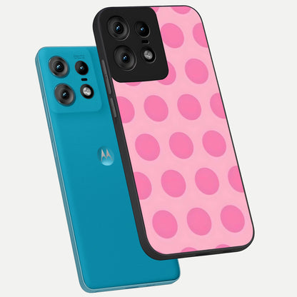  Sweet Dot Dreams phone case For Moto Edge50 Pro showing premium glass back cover with detailed artwork