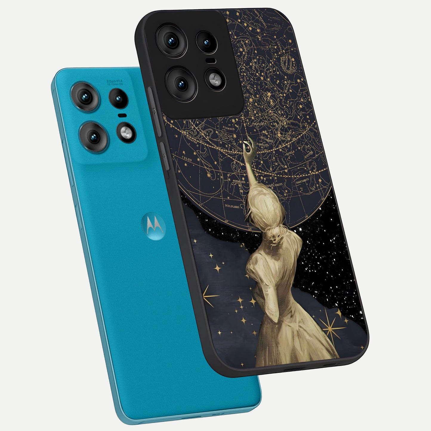  Taylor Swift Girl phone case For Moto Edge50 Pro showing premium glass back cover with detailed artwork