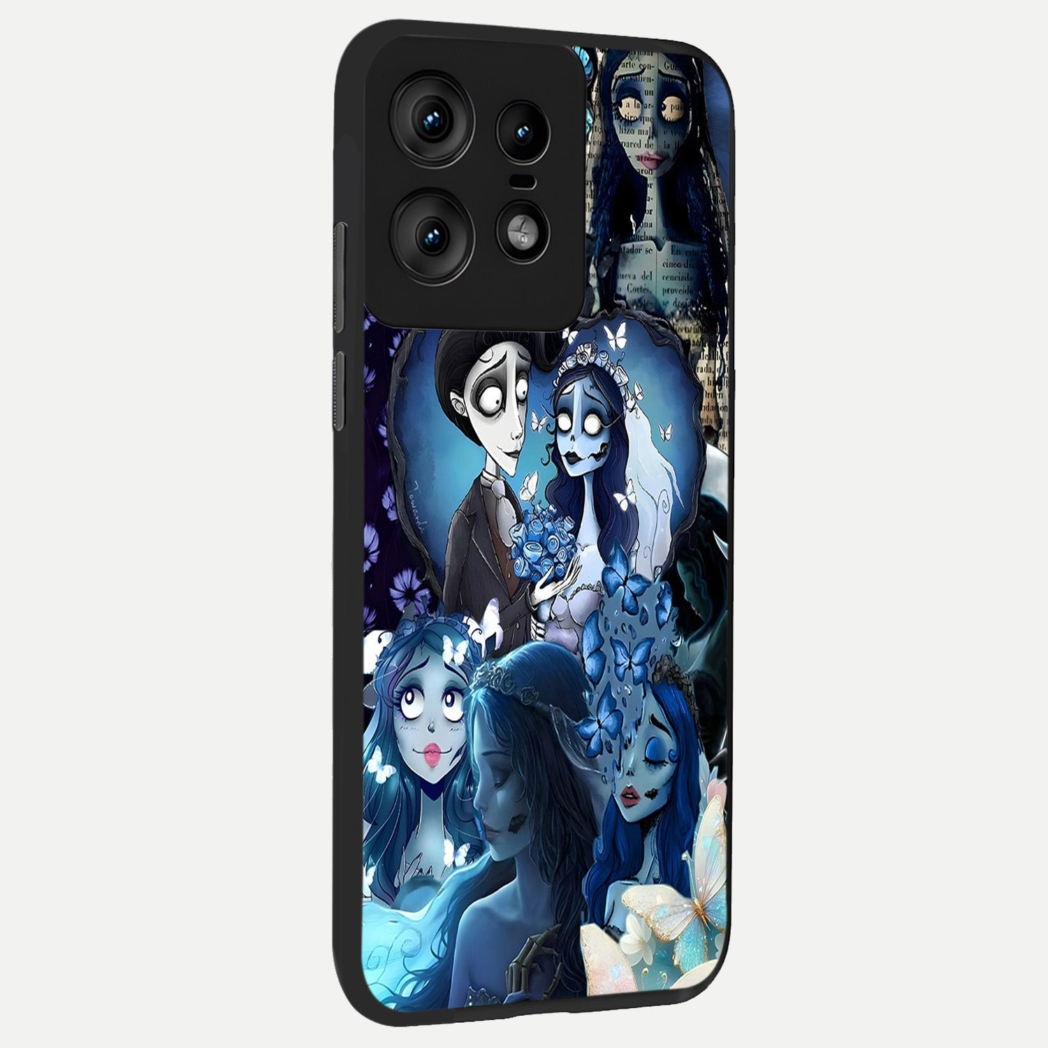  Butterfly Ghost Soul back cover For Moto Edge50 Pro slim fit glass case with vibrant aesthetic design