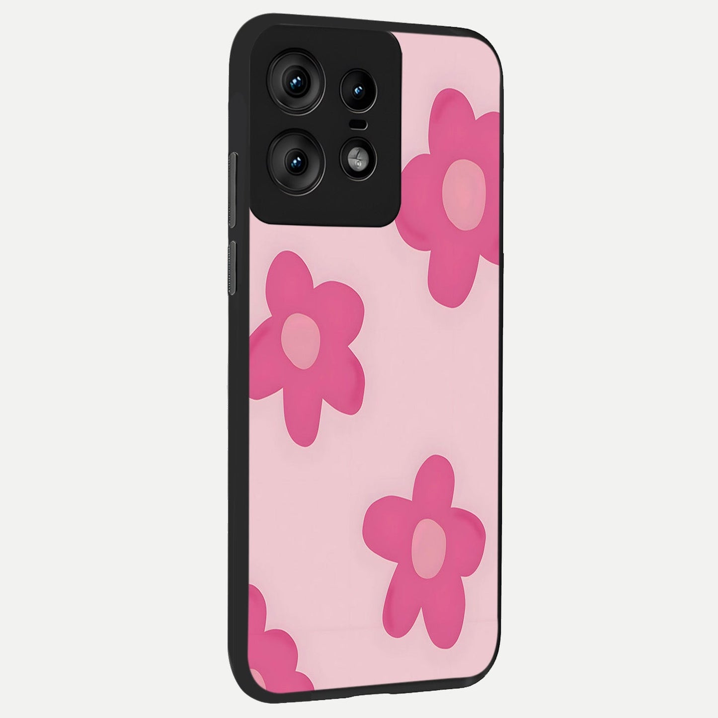  Candy Bloom Dreams back cover For Moto Edge50 Pro slim fit glass case with vibrant aesthetic design