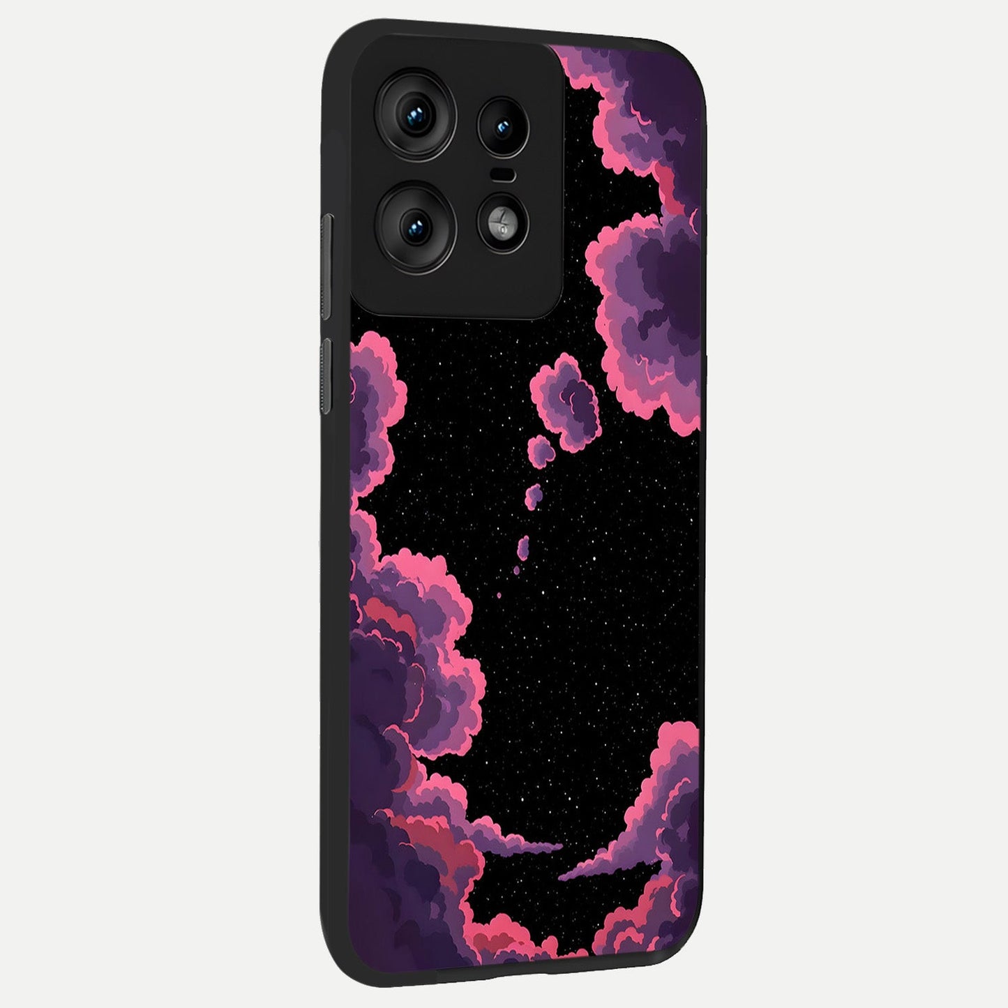  Cosmic Cloud Journey back cover For Moto Edge50 Pro slim fit glass case with vibrant aesthetic design