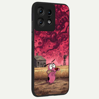  Courage Under Sky back cover For Moto Edge50 Pro slim fit glass case with vibrant aesthetic design