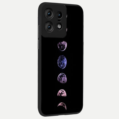  Crimson All Planets back cover For Moto Edge50 Pro slim fit glass case with vibrant aesthetic design
