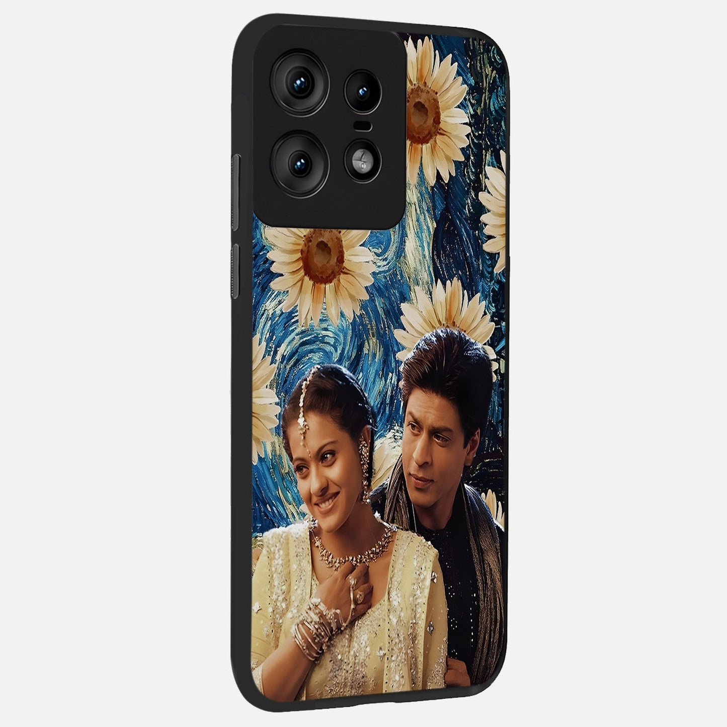  Eternal Love Story back cover For Moto Edge50 Pro slim fit glass case with vibrant aesthetic design