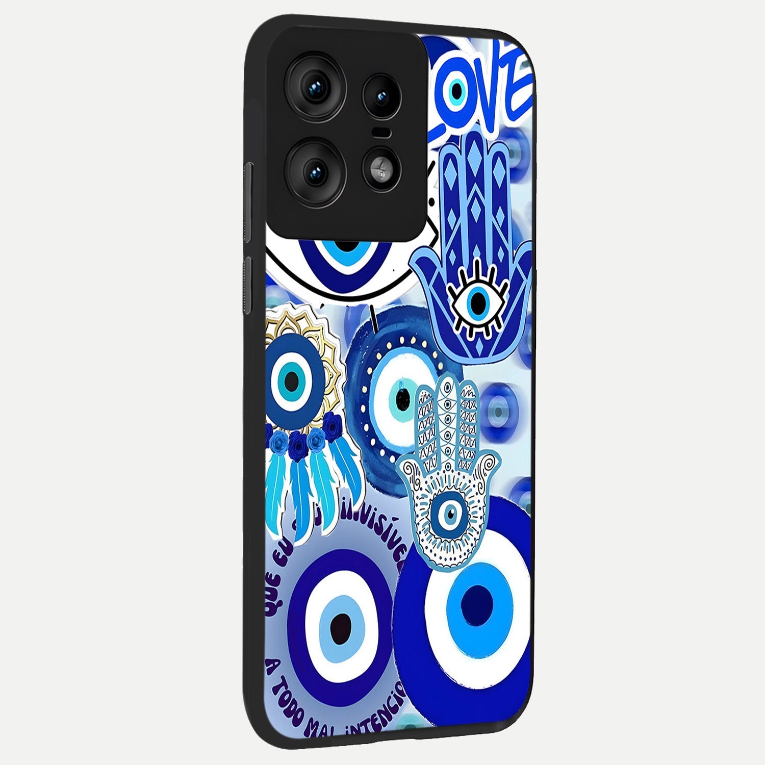  Evil Eyes Dream back cover For Moto Edge50 Pro slim fit glass case with vibrant aesthetic design