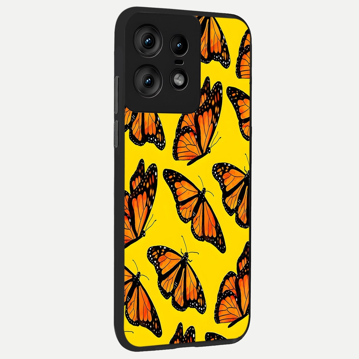  Golden Wing Flight back cover For Moto Edge50 Pro slim fit glass case with vibrant aesthetic design
