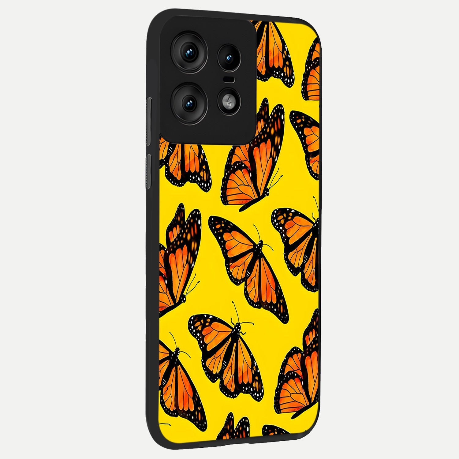  Golden Wing Flight back cover For Moto Edge50 Pro slim fit glass case with vibrant aesthetic design