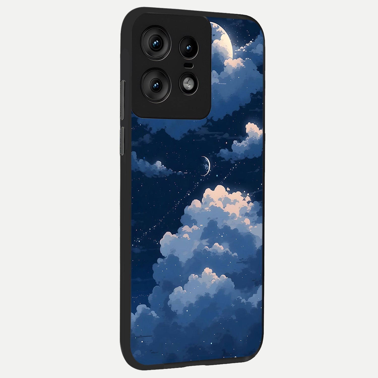  Moon Dream Haze back cover For Moto Edge50 Pro slim fit glass case with vibrant aesthetic design