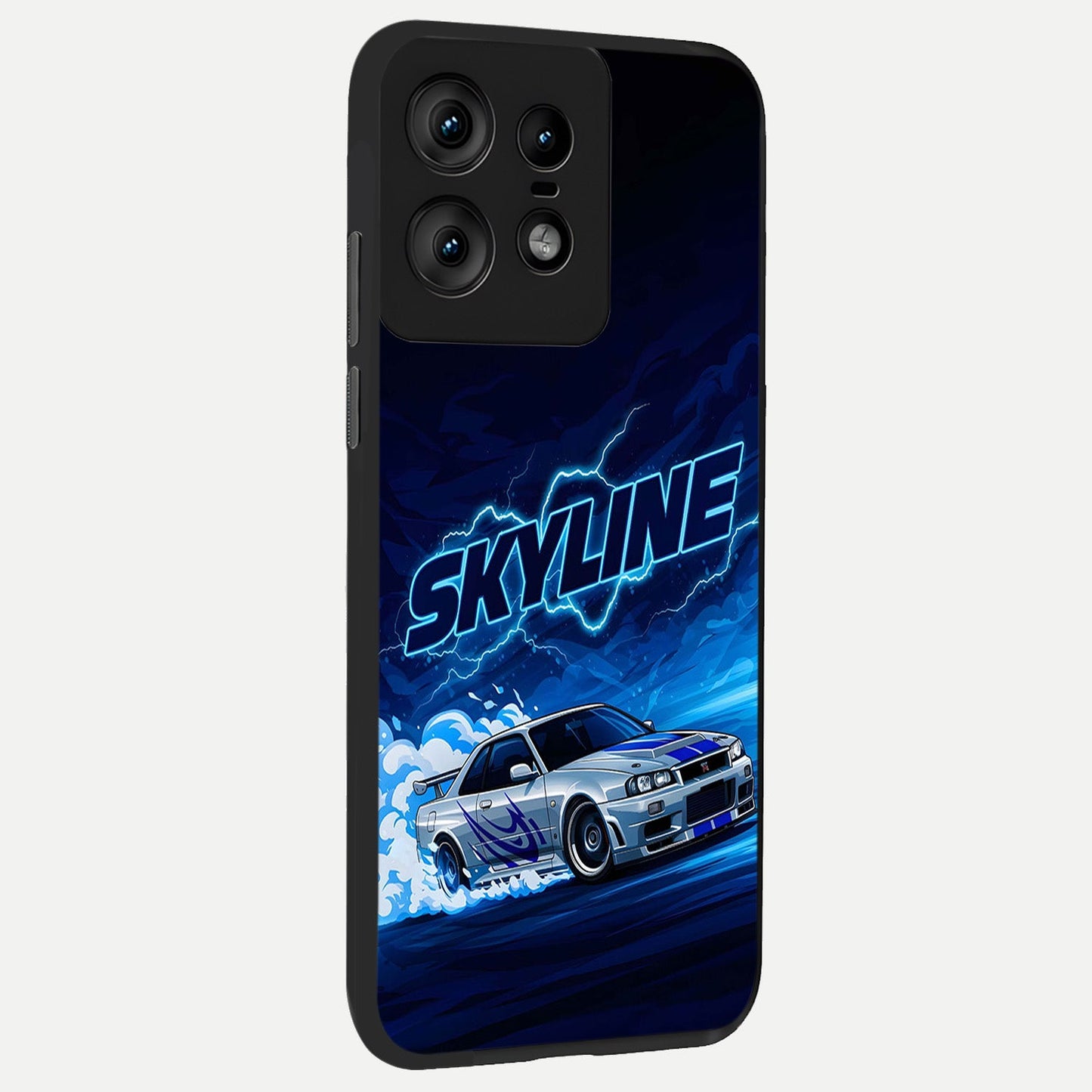  Neon Drift Beast back cover For Moto Edge50 Pro slim fit glass case with vibrant aesthetic design