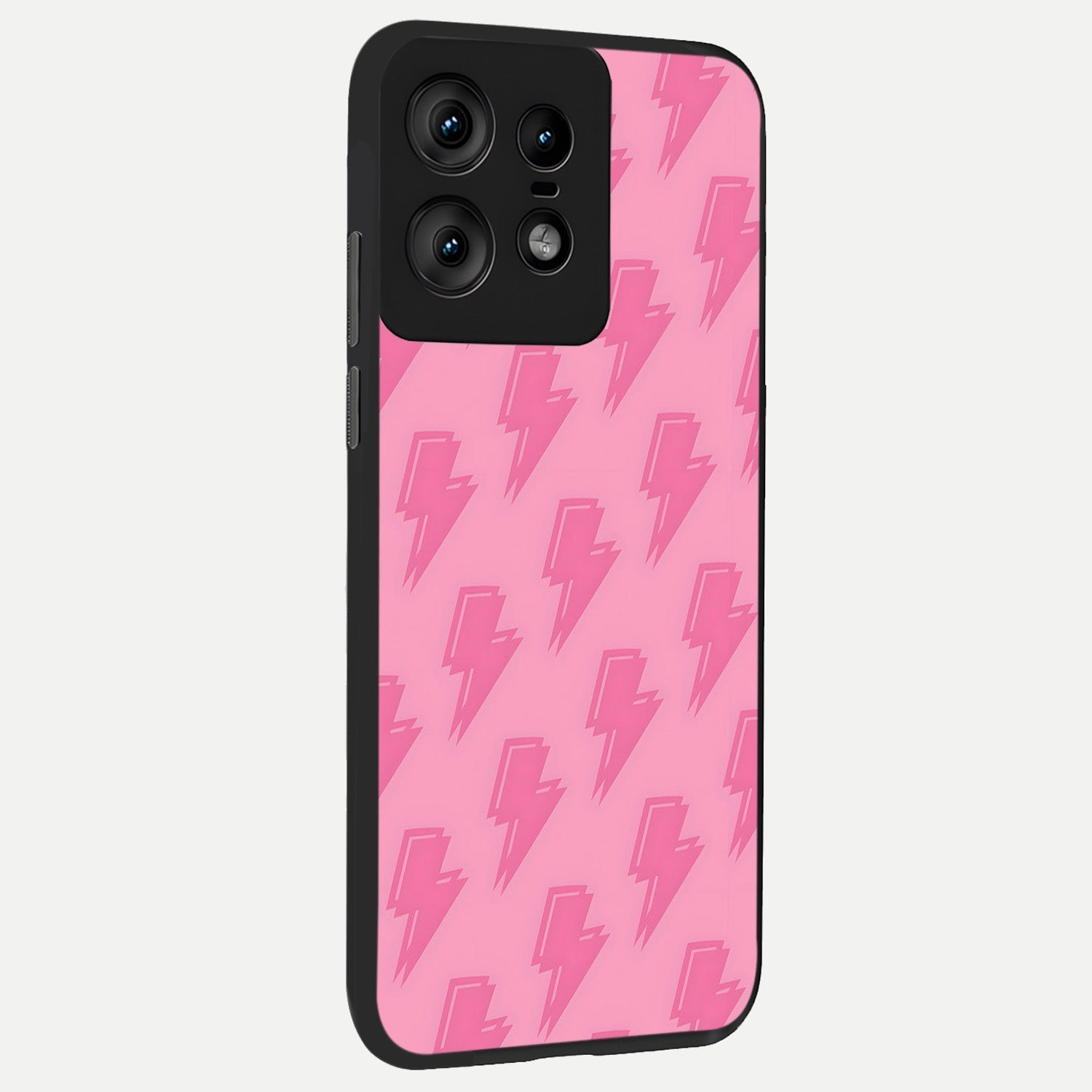  Pink Moo Magic back cover For Moto Edge50 Pro slim fit glass case with vibrant aesthetic design