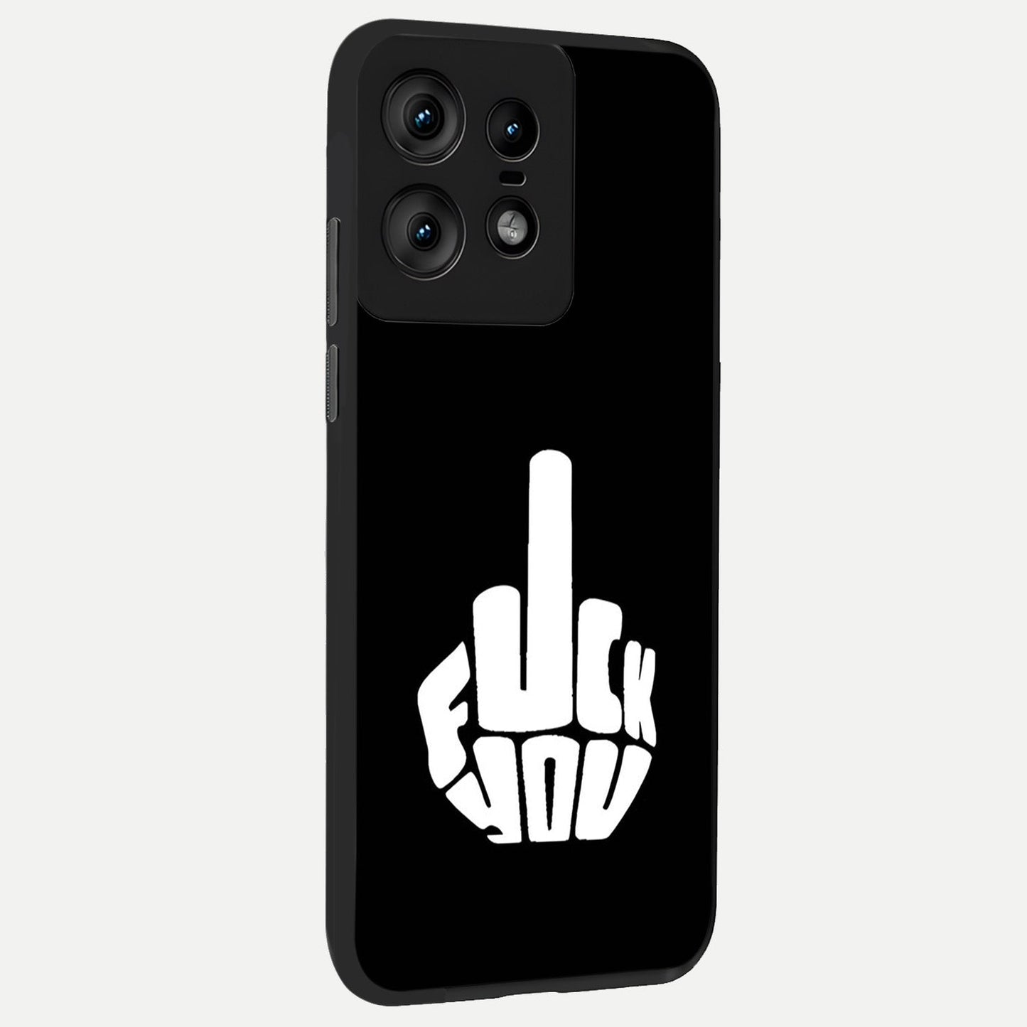  Rebel Mode On back cover For Moto Edge50 Pro slim fit glass case with vibrant aesthetic design