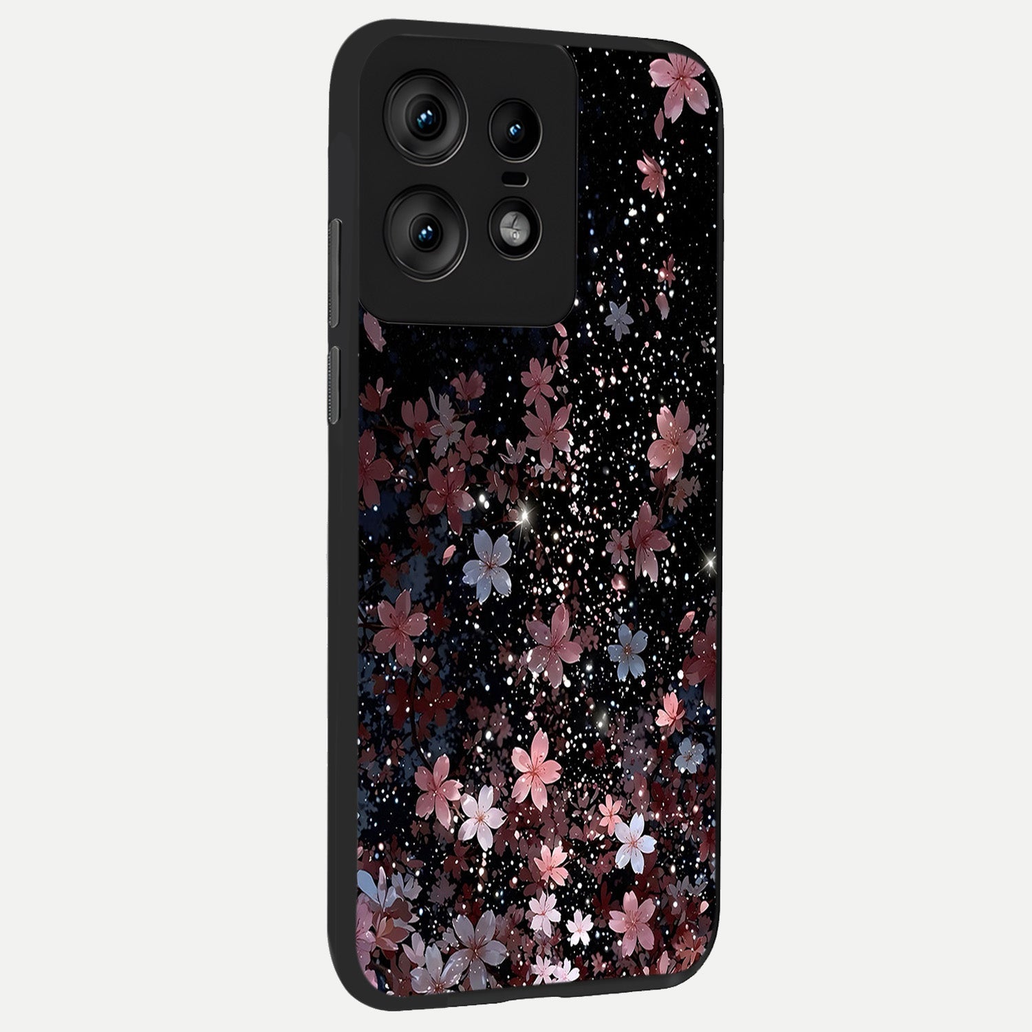  Starlit Flower Dreams back cover For Moto Edge50 Pro slim fit glass case with vibrant aesthetic design