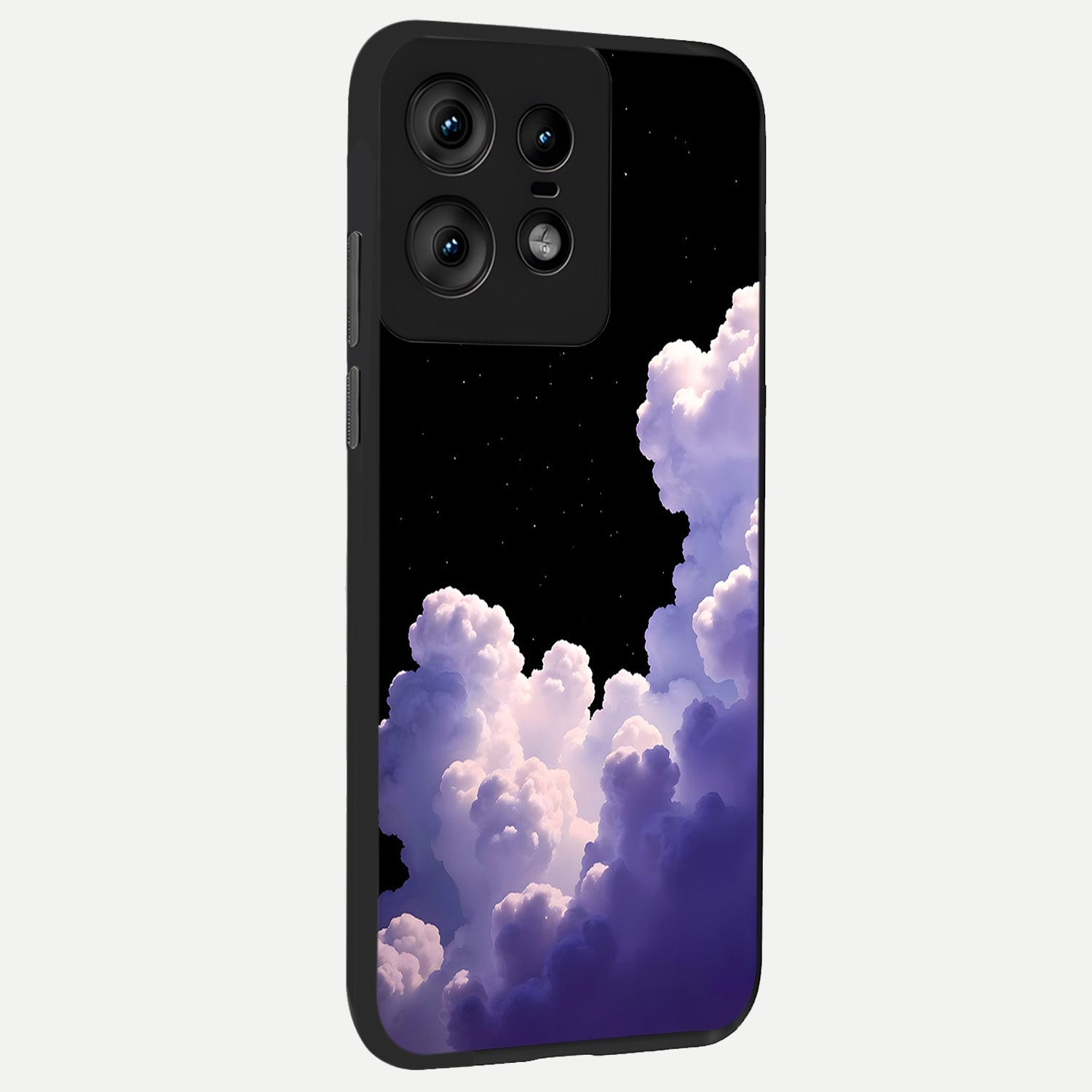  Starlit Night Whispers back cover For Moto Edge50 Pro slim fit glass case with vibrant aesthetic design