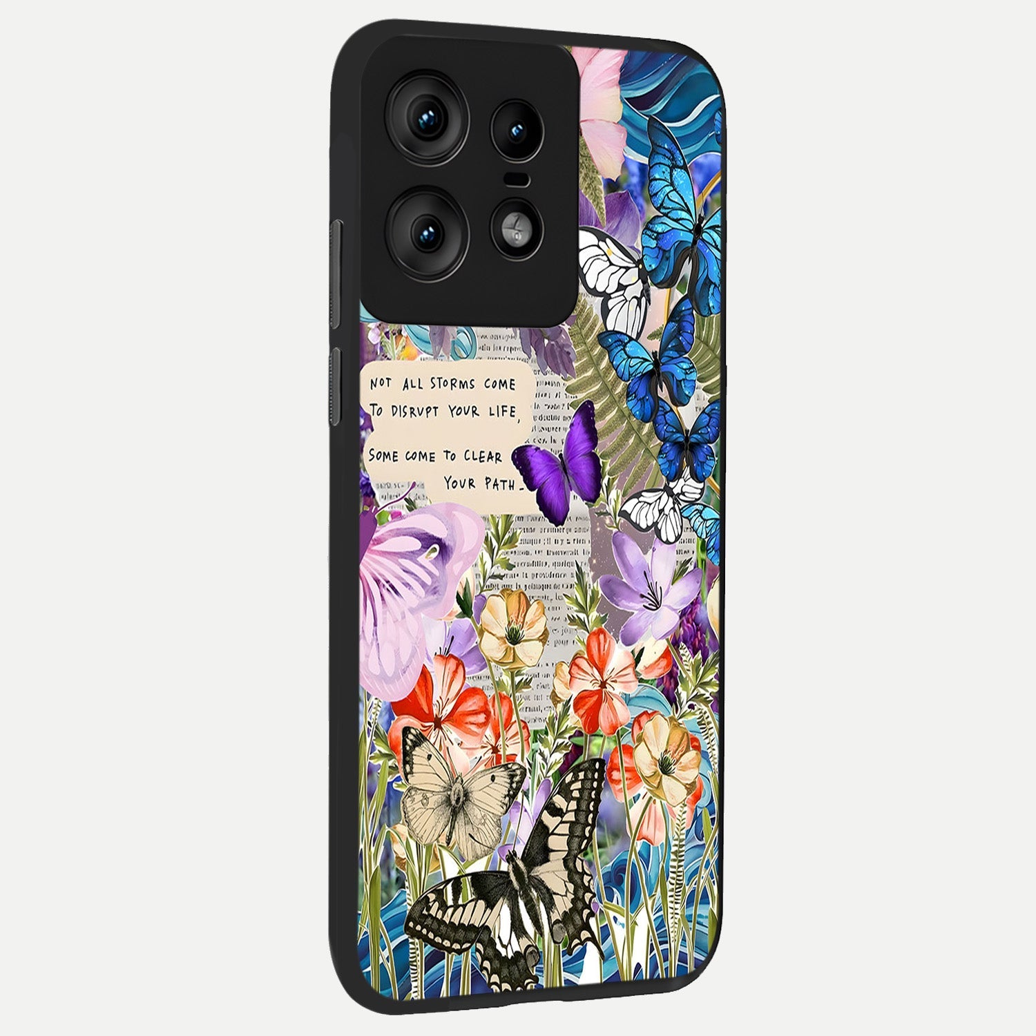  Storm Path Bloom back cover For Moto Edge50 Pro slim fit glass case with vibrant aesthetic design