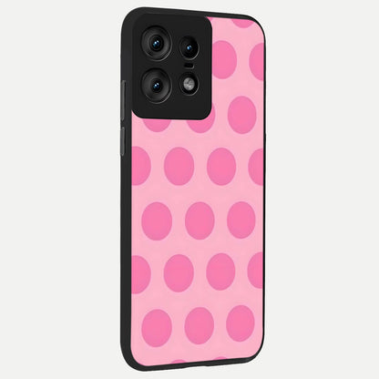  Sweet Dot Dreams back cover For Moto Edge50 Pro slim fit glass case with vibrant aesthetic design