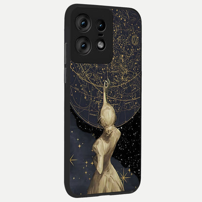  Taylor Swift Girl back cover For Moto Edge50 Pro slim fit glass case with vibrant aesthetic design