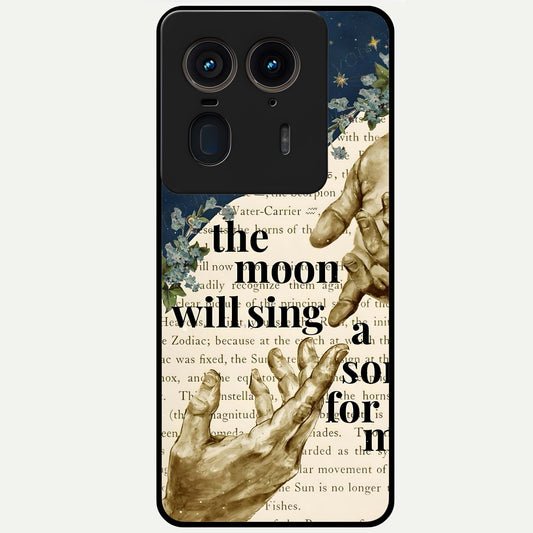  Aesthetic Divine Glass Case For Moto Edge 50 Ultra back cover – full design glossy printed glass finish
