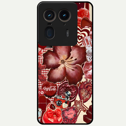  Aesthetic Little Freak Glass Case For Moto Edge 50 Ultra back cover – full design glossy printed glass finish