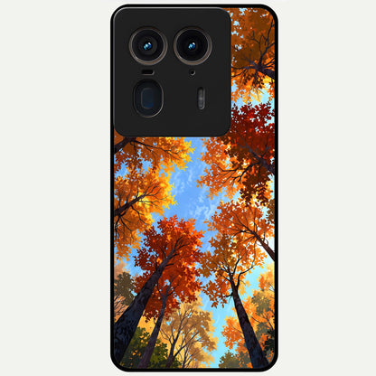  Autumn Sky Rise Glass Case For Moto Edge 50 Ultra back cover – full design glossy printed glass finish