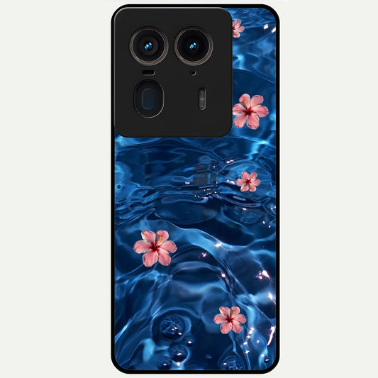  Bloom Thread Art Glass Case For Moto Edge 50 Ultra back cover – full design glossy printed glass finish