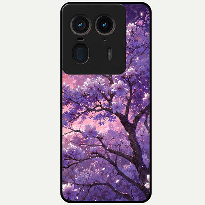  Blossom Tree Glass Case For Moto Edge 50 Ultra back cover – full design glossy printed glass finish