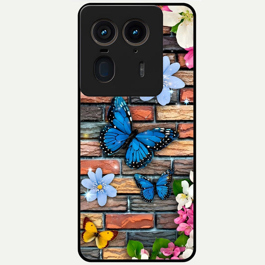  Brick Bloom Flight Glass Case For Moto Edge 50 Ultra back cover – full design glossy printed glass finish
