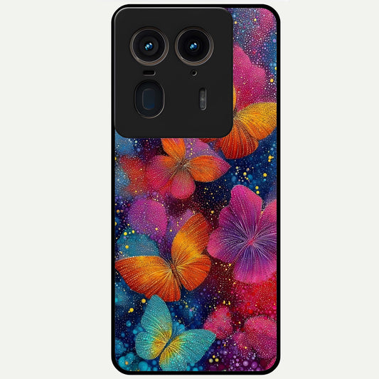  Butterfly Dream Mist Glass Case For Moto Edge 50 Ultra back cover – full design glossy printed glass finish