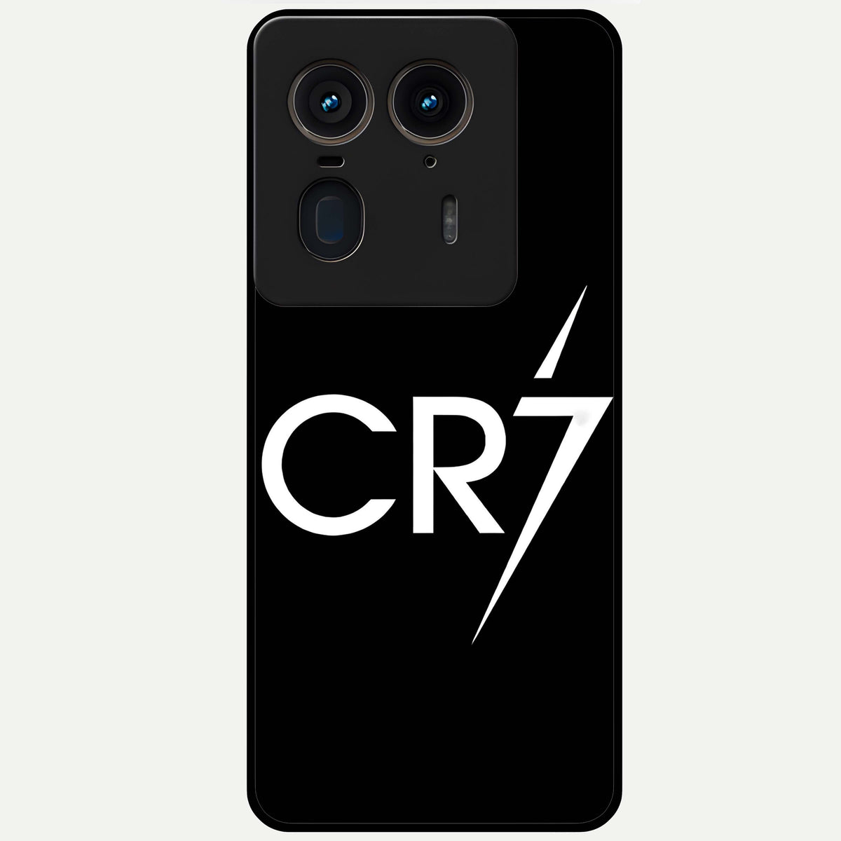 CR7 Elite Strike Glass Case For Moto Edge 50 Ultra back cover – full design glossy printed glass finish