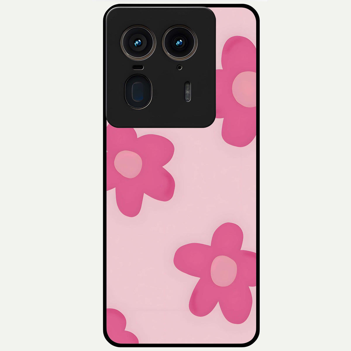  Candy Bloom Dreams Glass Case For Moto Edge 50 Ultra back cover – full design glossy printed glass finish