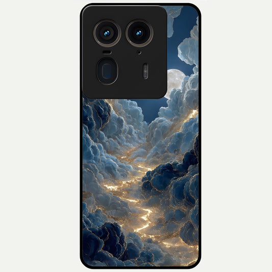  Celestial Cloud Road Glass Case For Moto Edge 50 Ultra back cover – full design glossy printed glass finish