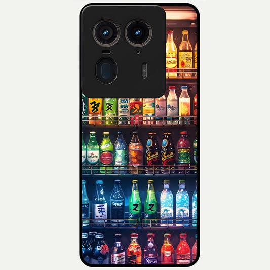  Colorfull Tree Glass Case For Moto Edge 50 Ultra back cover – full design glossy printed glass finish