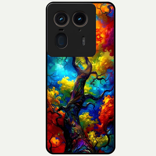  Colorful Soda Bottles Glass Case For Moto Edge 50 Ultra back cover – full design glossy printed glass finish