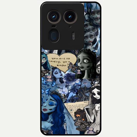  Corpse Bride Posters Glass Case For Moto Edge 50 Ultra back cover – full design glossy printed glass finish
