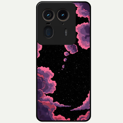  Cosmic Cloud Journey Glass Case For Moto Edge 50 Ultra back cover – full design glossy printed glass finish