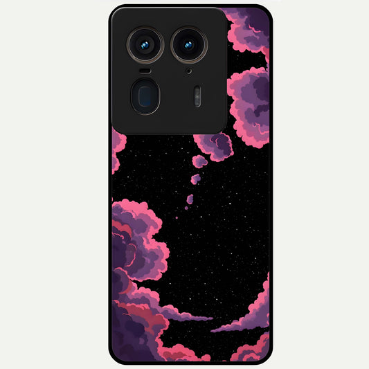  Cosmic Cloud Journey Glass Case For Moto Edge 50 Ultra back cover – full design glossy printed glass finish