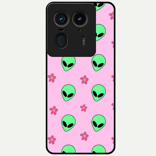  Cosmic Cute Crush Glass Case For Moto Edge 50 Ultra back cover – full design glossy printed glass finish