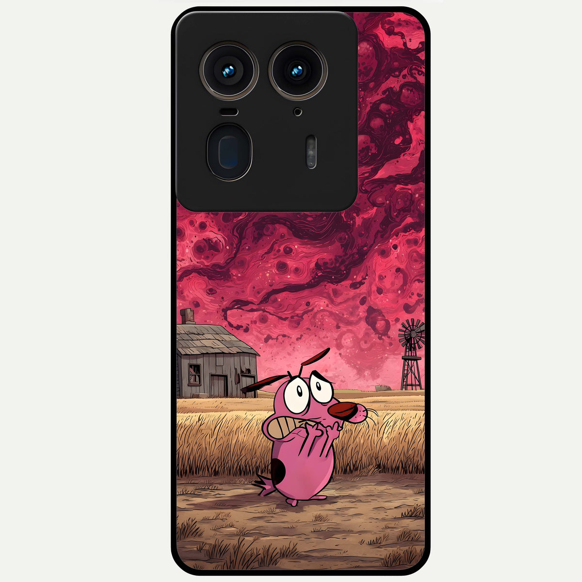  Courage Under Sky Glass Case For Moto Edge 50 Ultra back cover – full design glossy printed glass finish