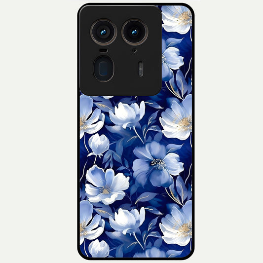  Cute Floral Patterns Glass Case For Moto Edge 50 Ultra back cover – full design glossy printed glass finish