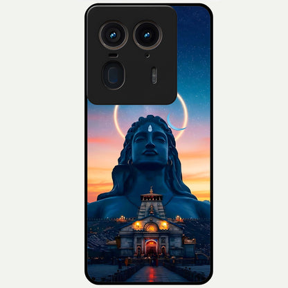  Eternal Shiva Aura Glass Case For Moto Edge 50 Ultra back cover – full design glossy printed glass finish