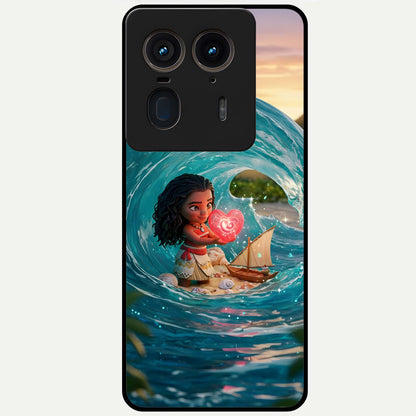 Heart of Ocean Glass Case For Moto Edge 50 Ultra back cover – full design glossy printed glass finish